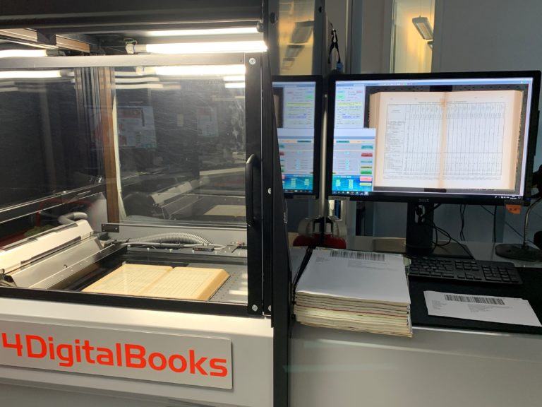 en skanner for digitalisering av tidsskrift